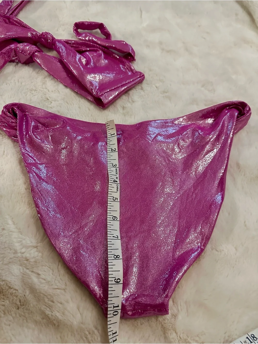 SKIMS Shimmer Magenta Bikini Set